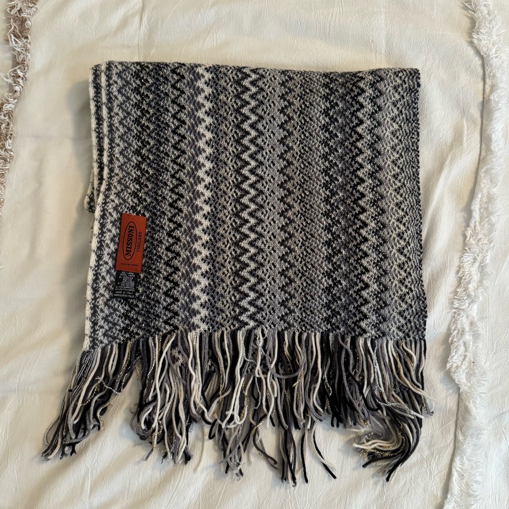 Missoni Chevron Orange Label Scarf